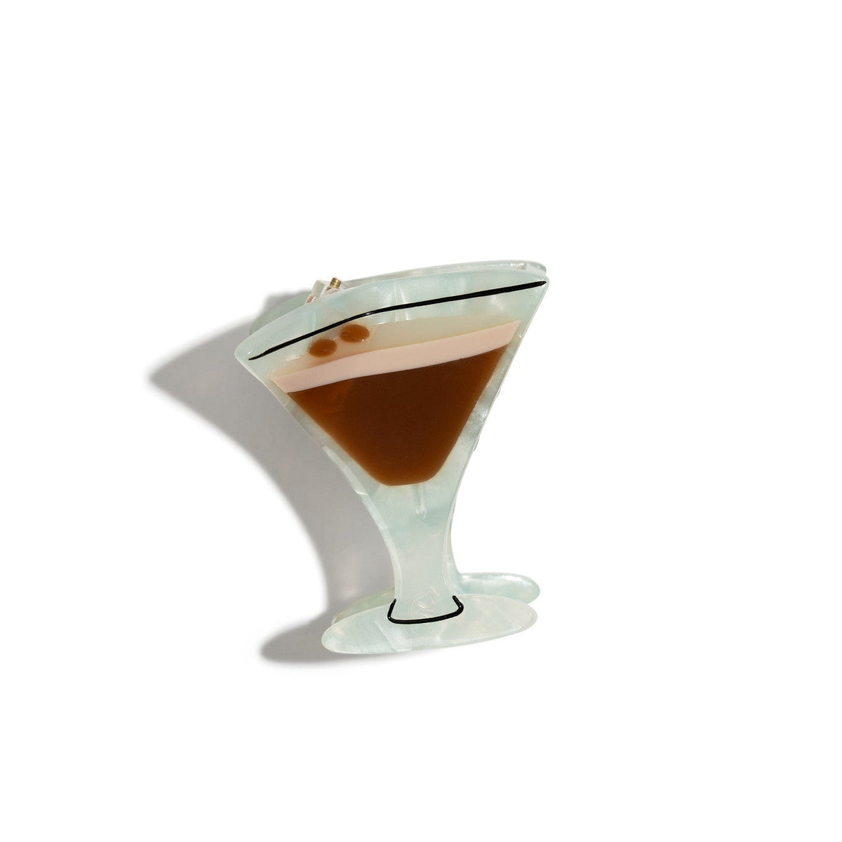 Mini Espresso Martini Hair Claw Clip