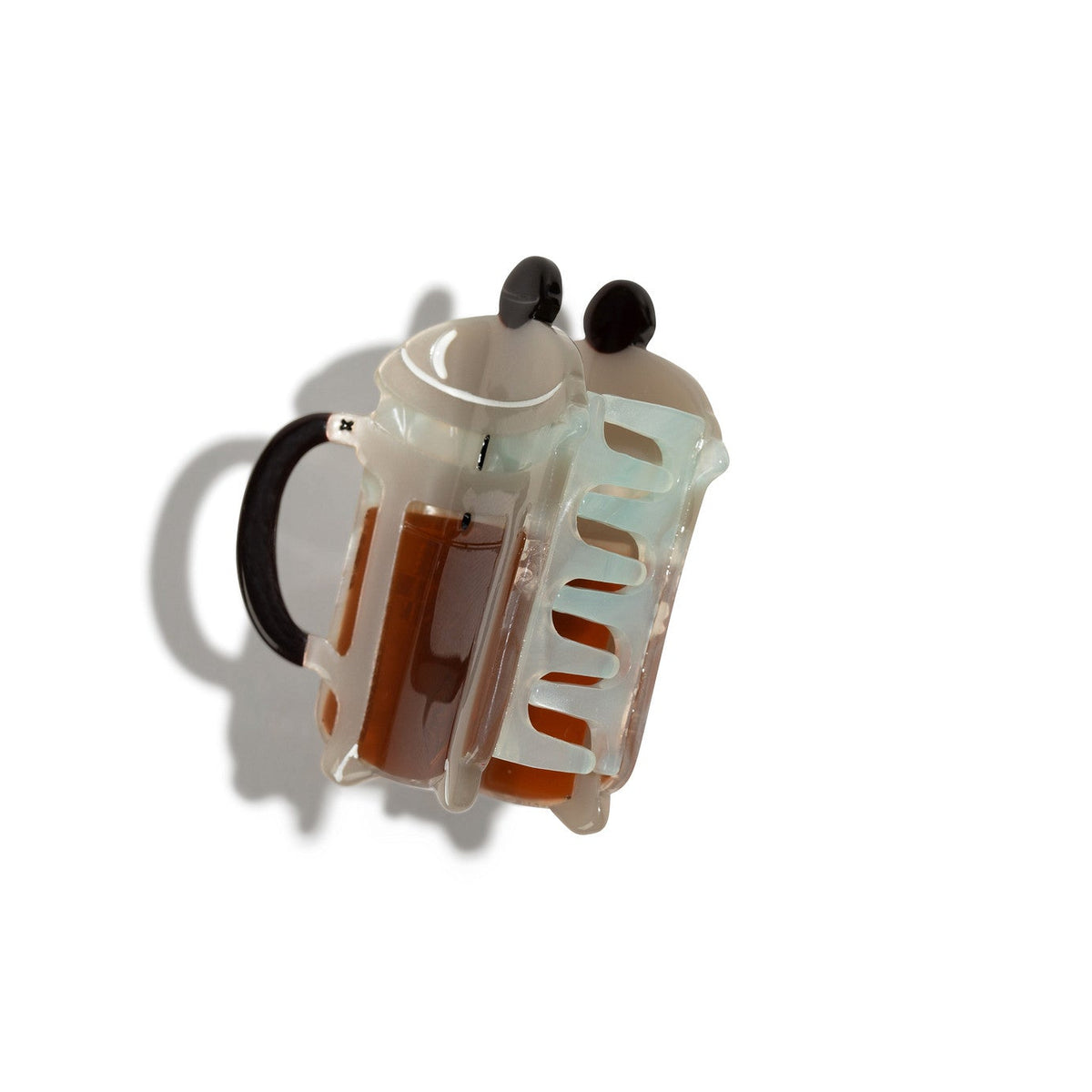 Mini French Press Hair Claw Clip