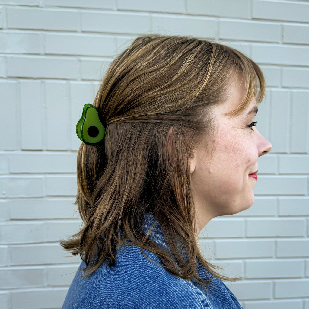 Mini Avocado Hair Claw Accessories Jenny Lemons 