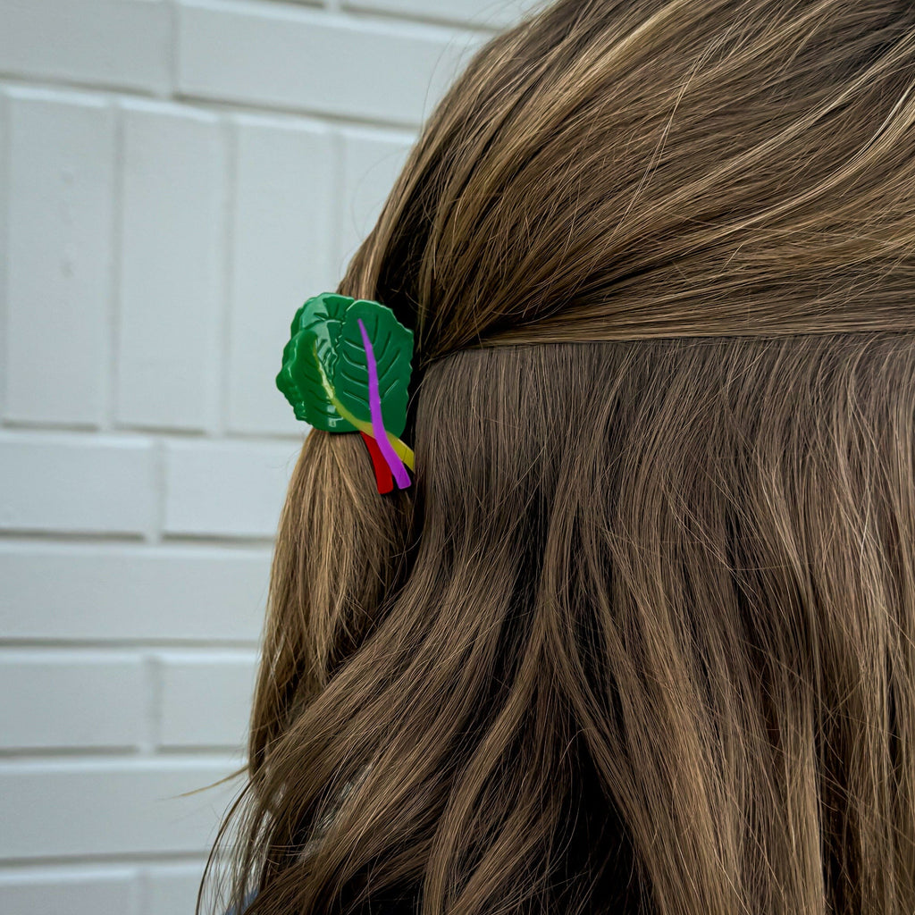 Mini Rainbow Chard Hair Claw Accessories Jenny Lemons 