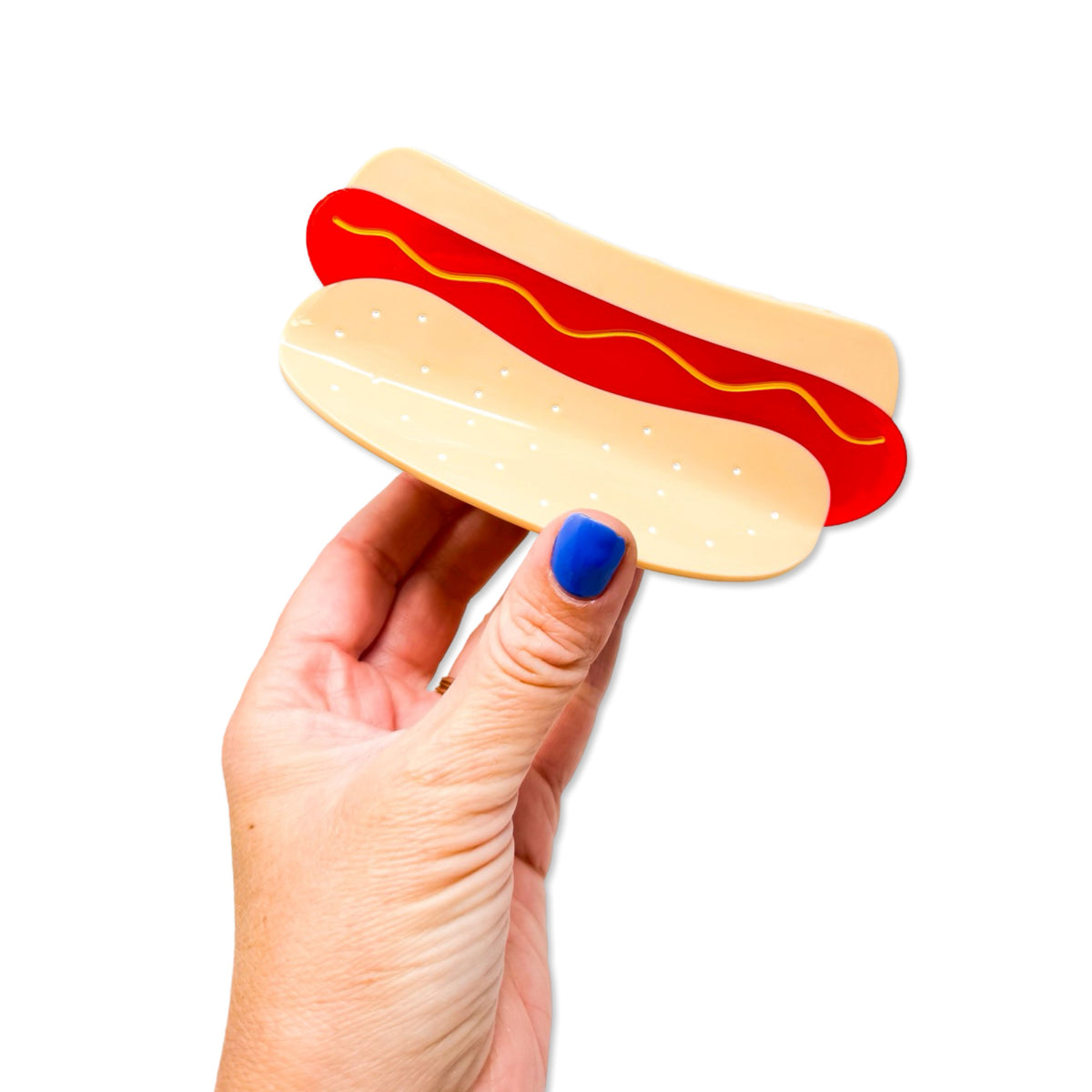 Hot Dog Hair Claw Clip