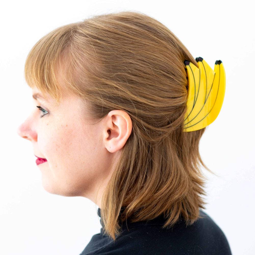 Banana Bunch Hair Claw Accessories Jenny Lemons 