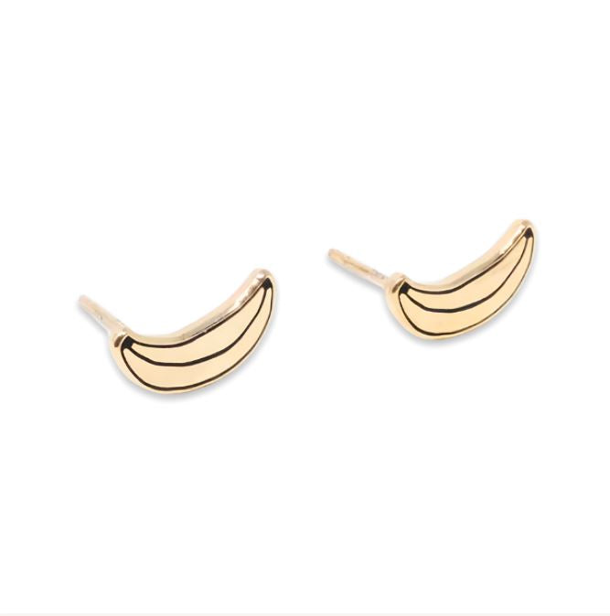 Banana Enamel Earrings Jewelry Jenny Lemons 