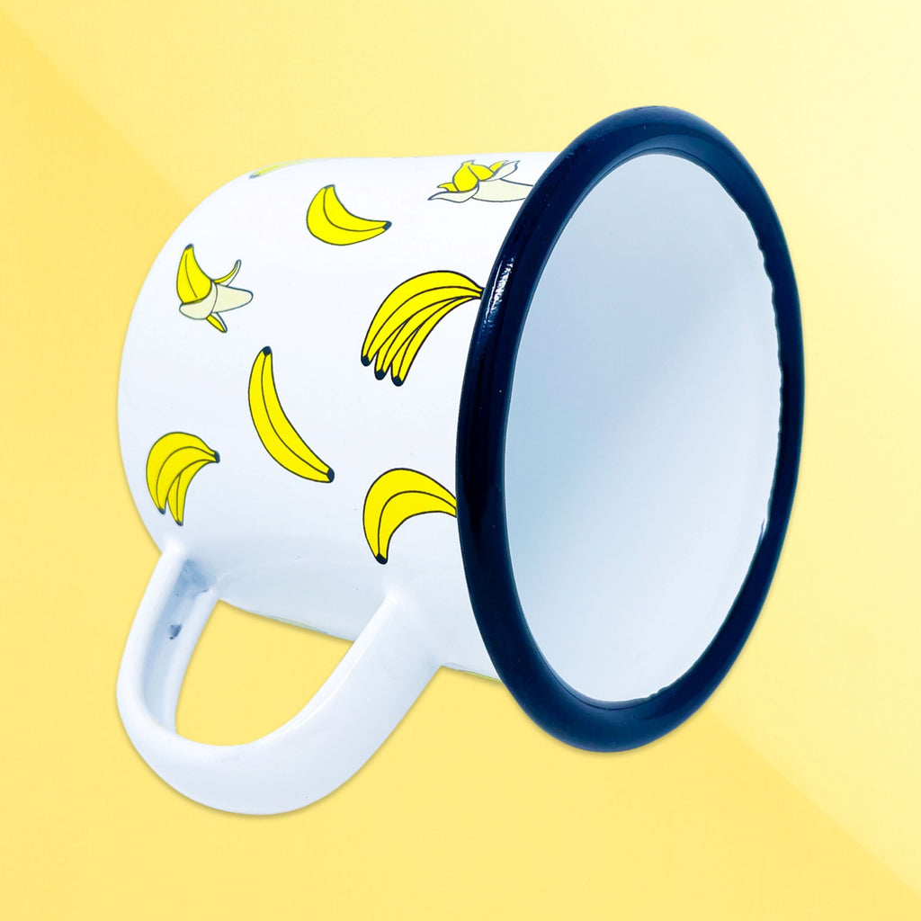 Bananas Enamel Mug Home Goods Jenny Lemons 
