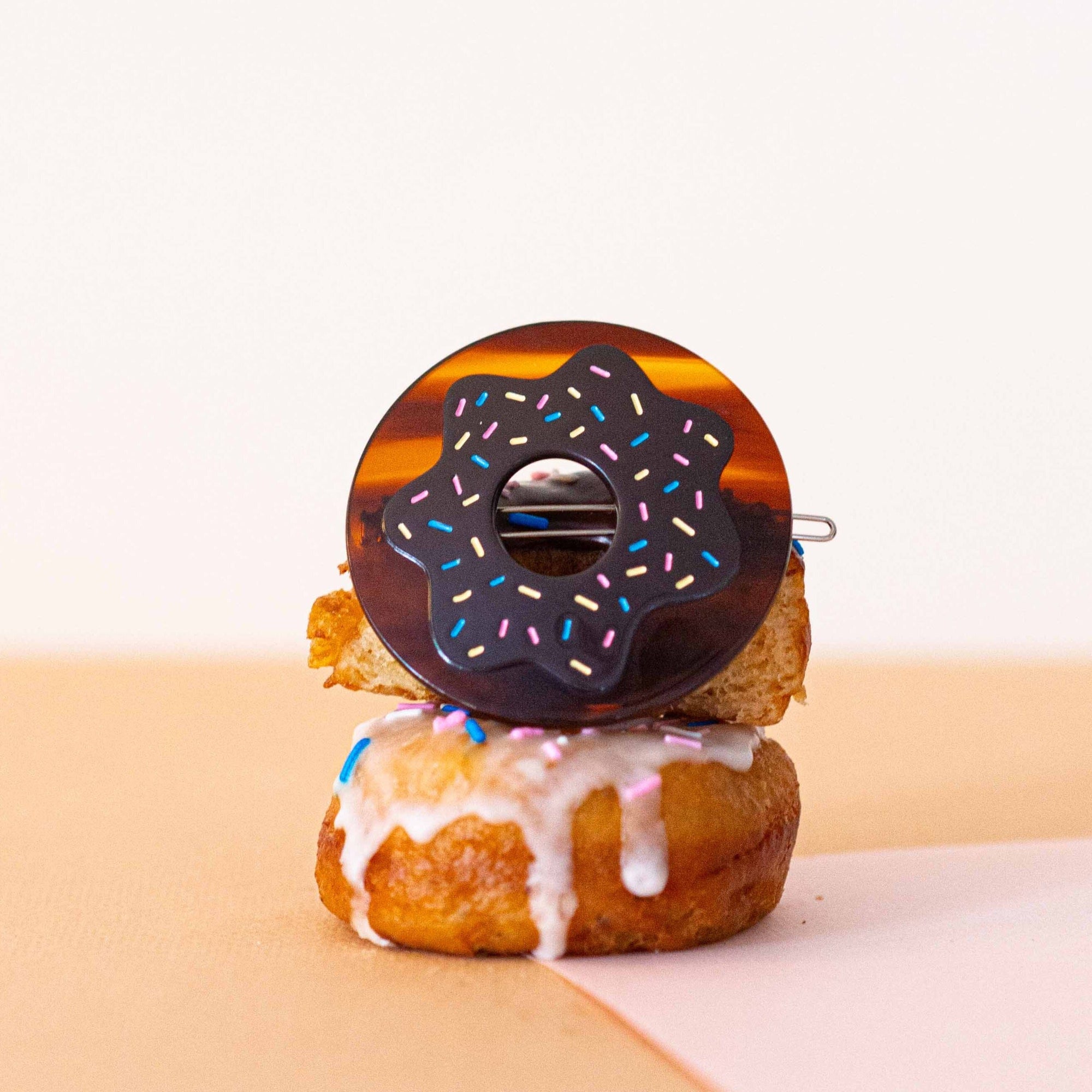 Chocolate Sprinkle Donut Barrette Accessories Jenny Lemons 