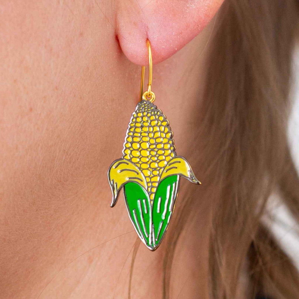 Corn Charm Earrings Jewelry Jenny Lemons 