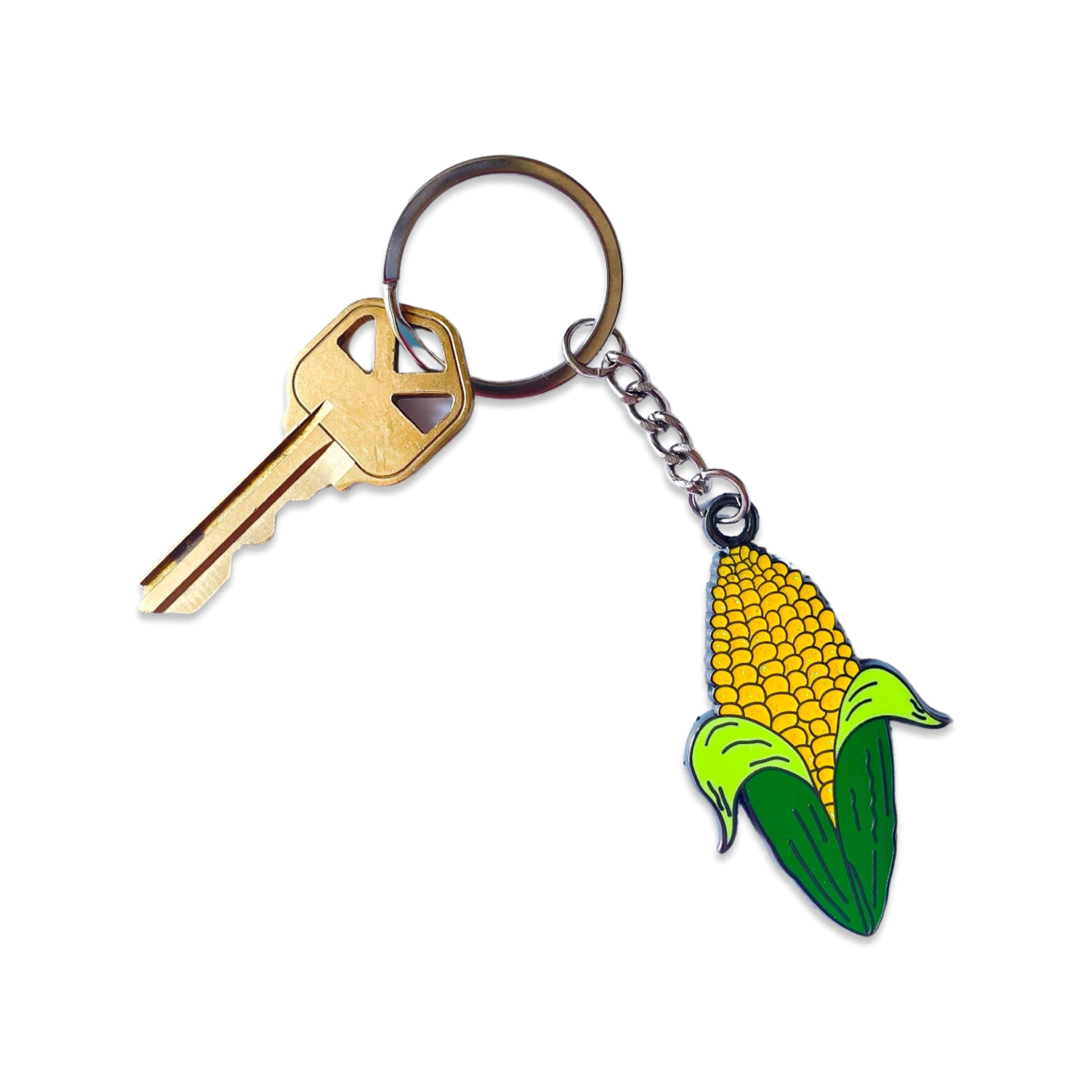 Corn Enamel Keychain – Jenny Lemons