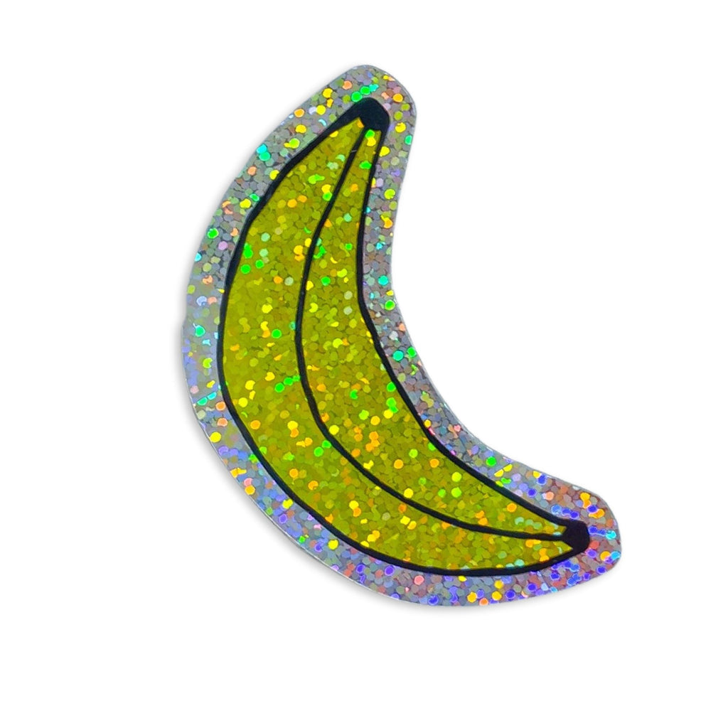 Glitter Banana Sticker Stationary/Stickers/Cards Jenny Lemons 