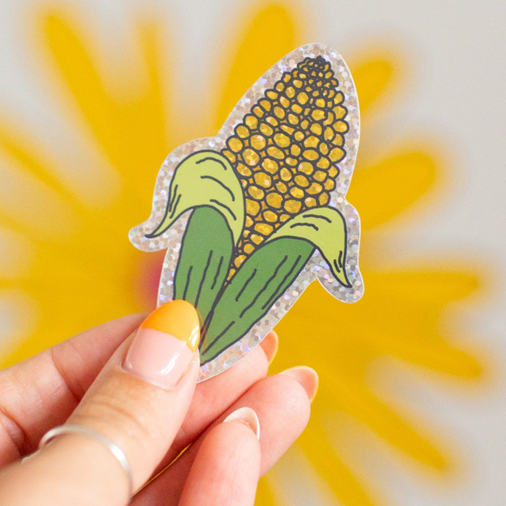 Glitter Corn Sticker Stationary/Stickers/Cards Jenny Lemons 