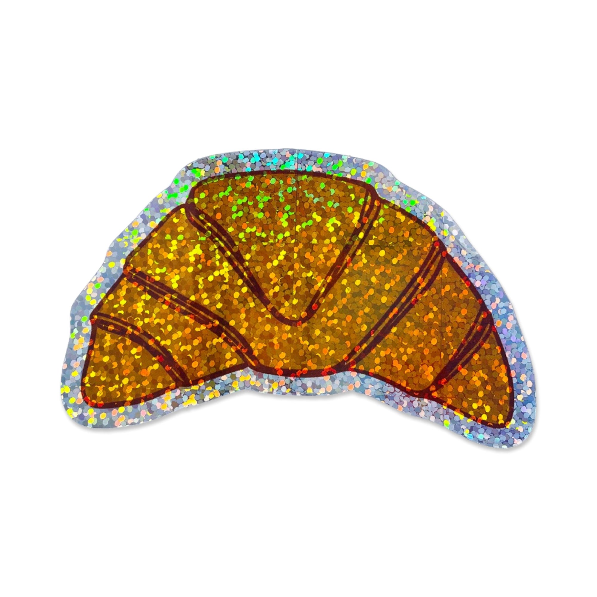 Glitter Croissant Sticker Stationary/Stickers/Cards Jenny Lemons
