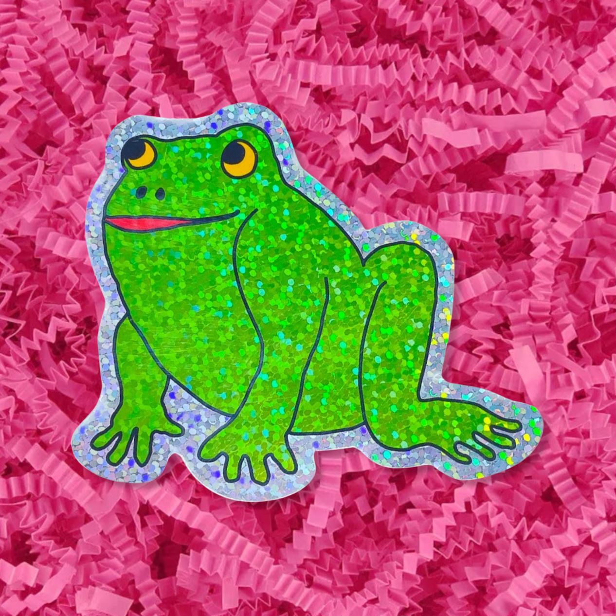 Glitter Froggy Sticker Stationary/Stickers/Cards Jenny Lemons