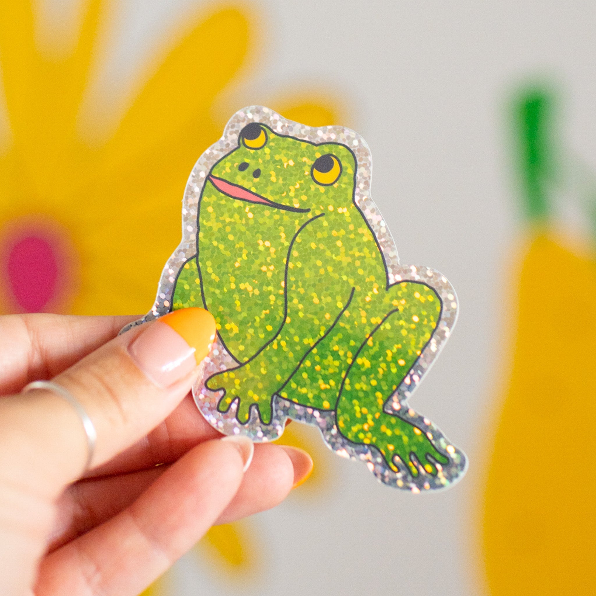 Happy Frog Rhinestone Stickers Self Adhesive Gems Embellishments