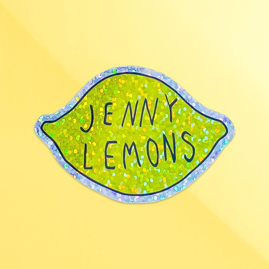 Glitter Jenny Lemons Lemon Sticker Stationary/Stickers/Cards Jenny Lemons 