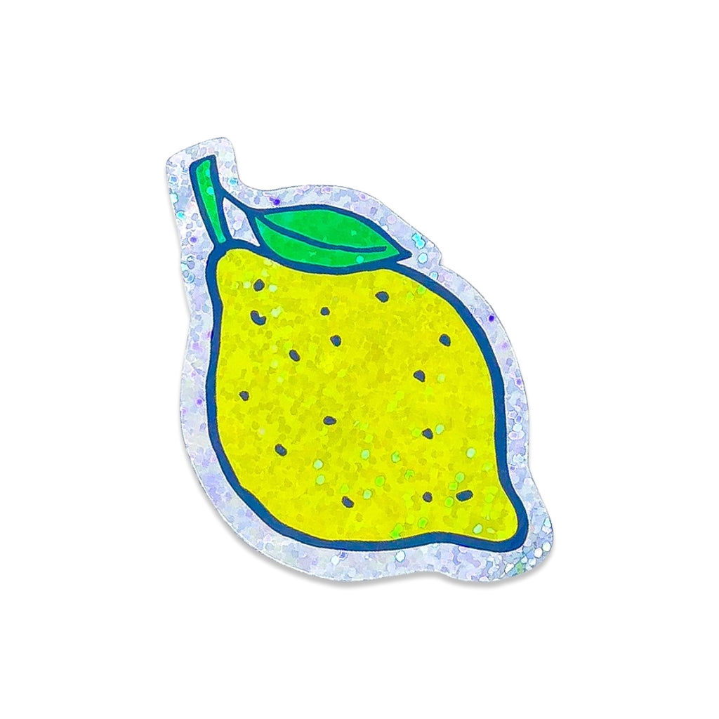 Glitter Lemon Sticker Stationary/Stickers/Cards Jenny Lemons 