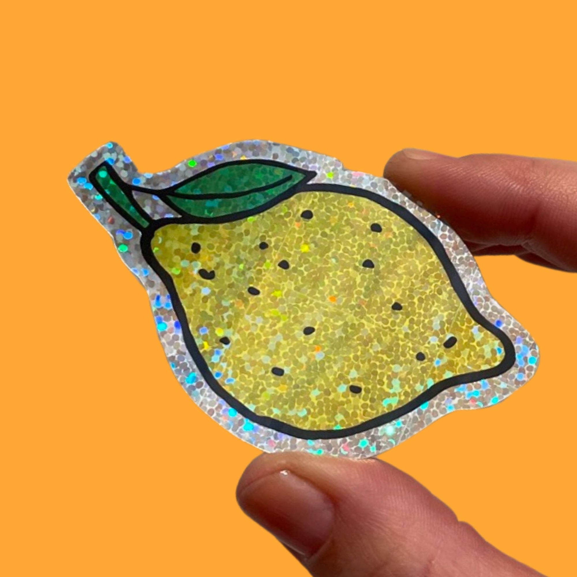 Glitter Lemon Sticker Stickers Jenny Lemons