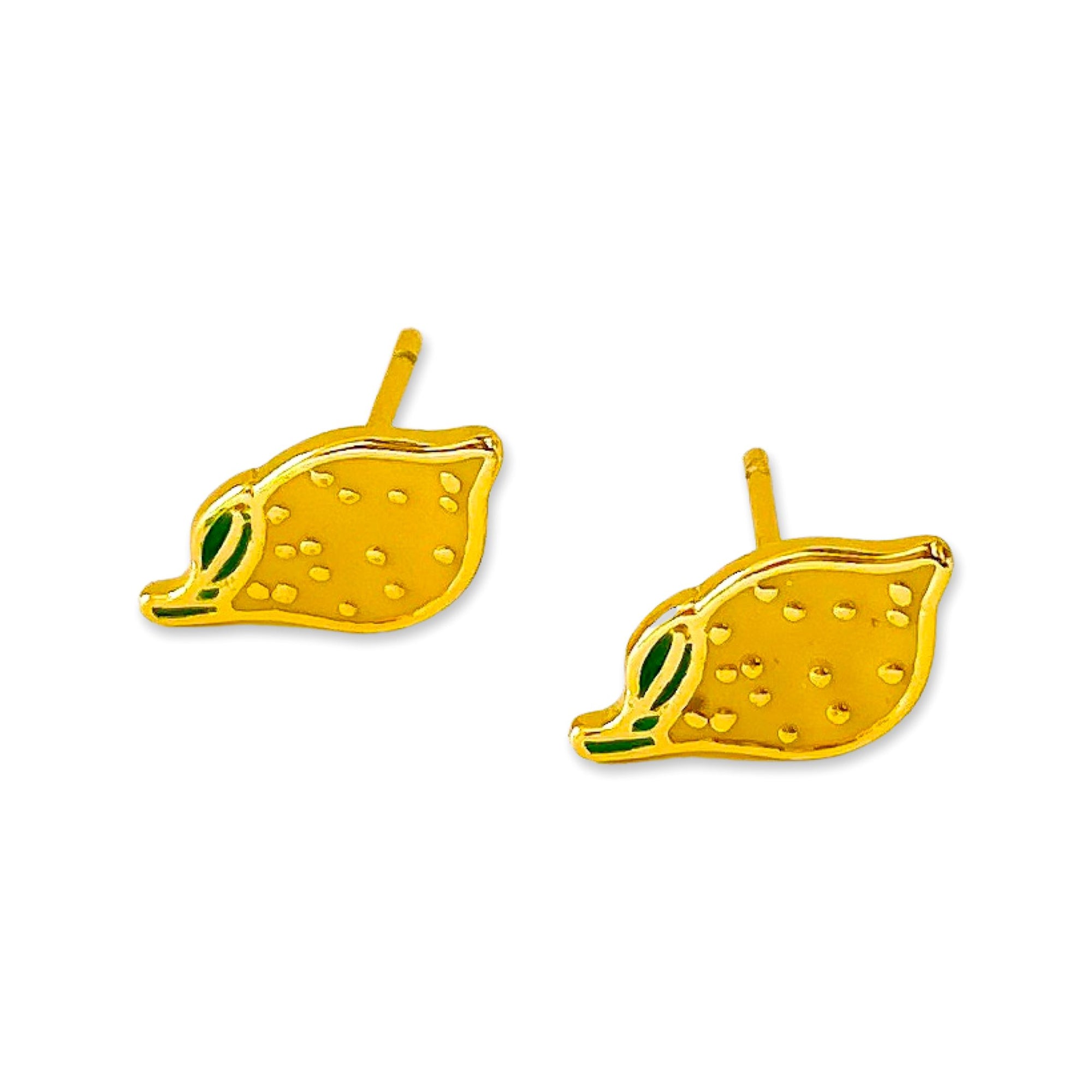 Lemon Enamel Earrings Jewelry Jenny Lemons 