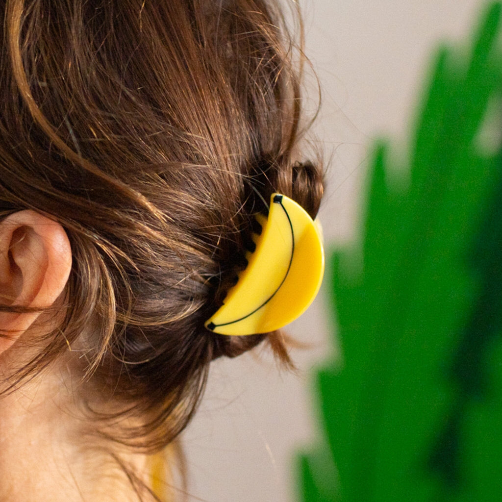Mini Banana Hair Claw Accessories Jenny Lemons 
