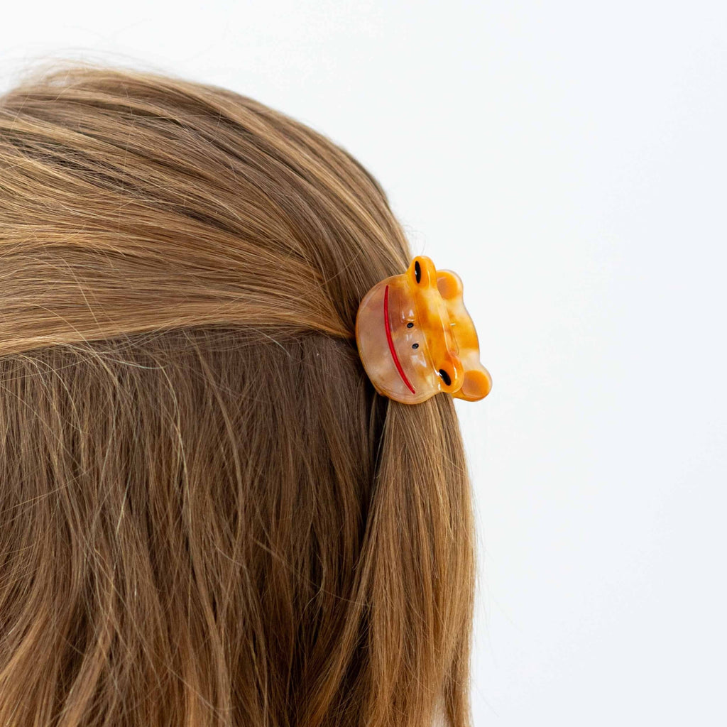 Mini Golden Froggy Hair Claw Accessories Jenny Lemons 