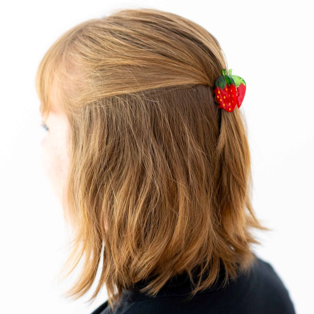 Mini Red Strawberry Hair Claw Accessories Jenny Lemons 