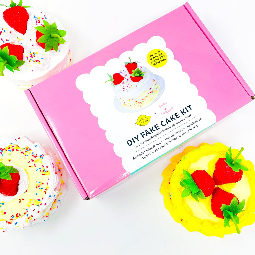 Strawberry Sprinkle Fake Cake Craft Kit Art/Craft Supplies Jenny Lemons 
